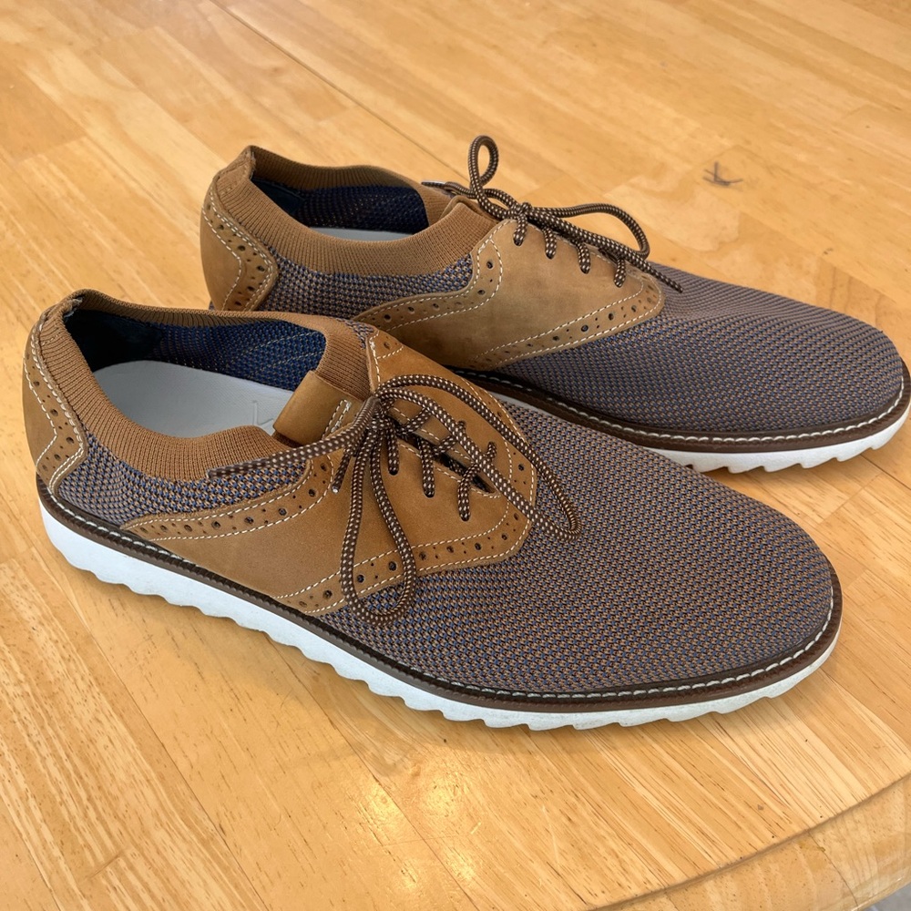 J&Murphy Men's Brown and Blue Casual Shoes